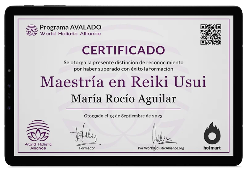 Certificado Reiki Usui